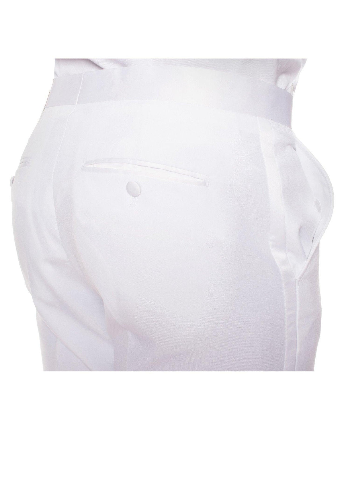 Paul Lorenzo Mens White Regular Fit 2 Piece Tuxedo - Ferrecci USA 