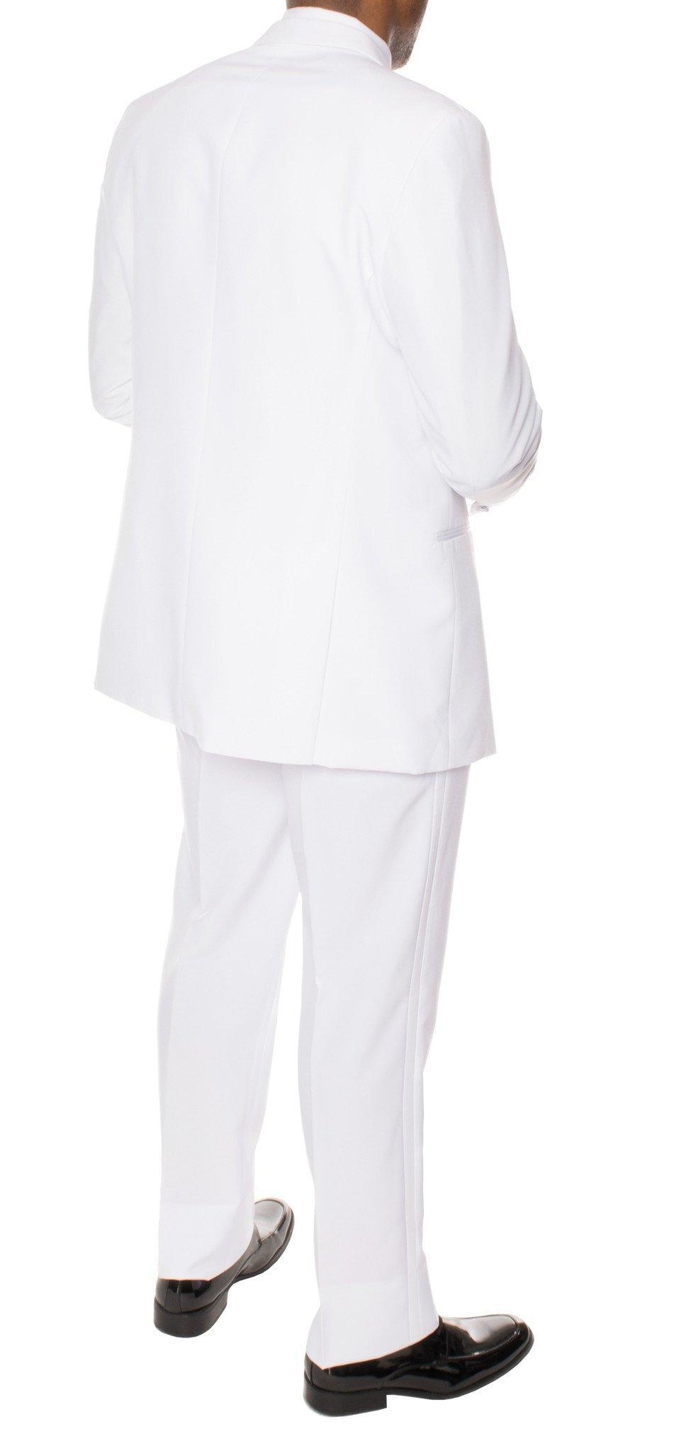 Paul Lorenzo Mens White Slim Fit 2 piece Tuxedo - Ferrecci USA 