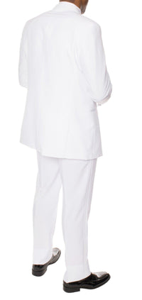 Paul Lorenzo Mens White Slim Fit 2 piece Tuxedo - Ferrecci USA 