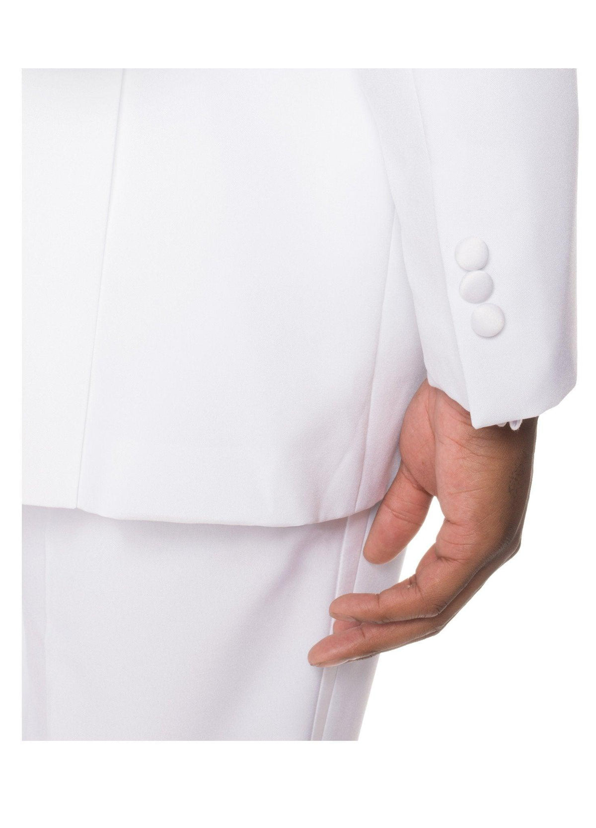 Paul Lorenzo Mens White Slim Fit 2 piece Tuxedo - Ferrecci USA 