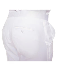 Paul Lorenzo Mens White Slim Fit 2 piece Tuxedo - Ferrecci USA 