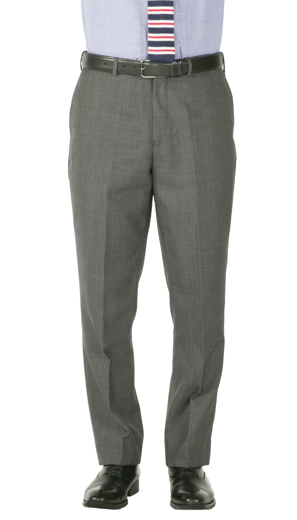 Rod Premium Grey Wool 2pc Stain Resistant Traveler Suit - w 2 Pairs of Pants - Ferrecci USA 