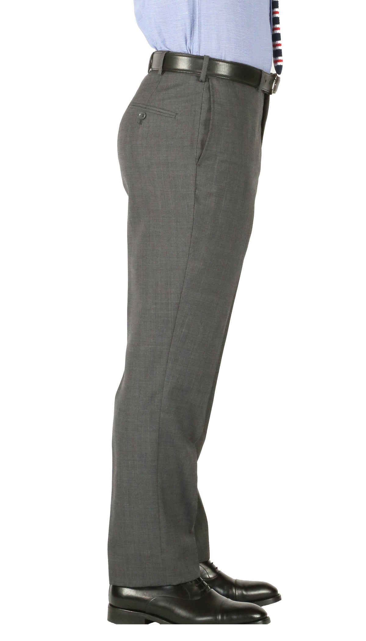Rod Premium Grey Wool 2pc Stain Resistant Traveler Suit - w 2 Pairs of Pants - Ferrecci USA 