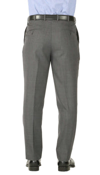 Rod Premium Grey Wool 2pc Stain Resistant Traveler Suit - w 2 Pairs of Pants - Ferrecci USA 
