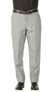 Rod Premium Light Grey Wool 2 Piece Suit Stain Resistant Traveler Suit - w 2 Pairs of Pants - Ferrecci USA 
