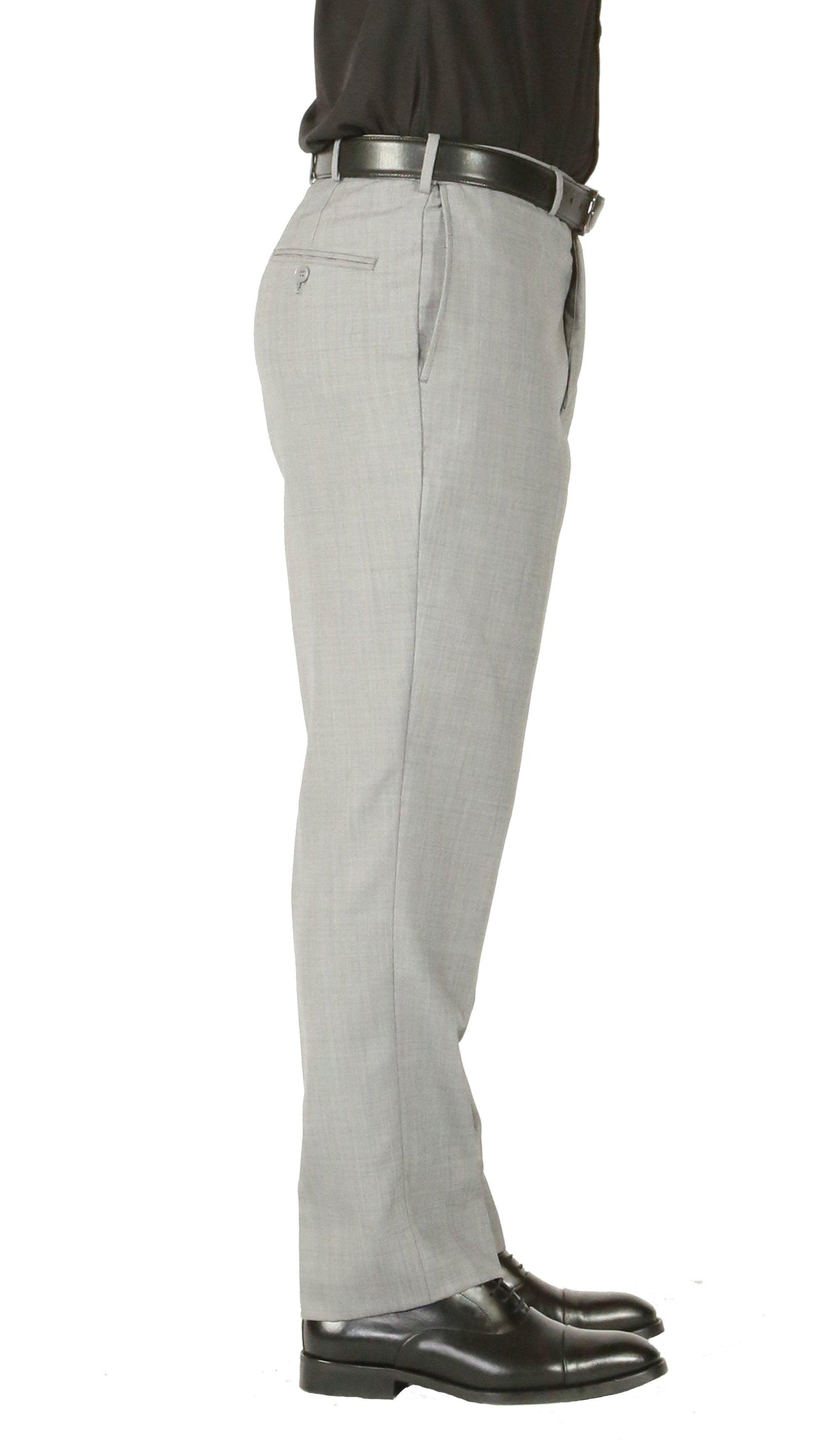 Rod Premium Light Grey Wool 2 Piece Suit Stain Resistant Traveler Suit - w 2 Pairs of Pants - Ferrecci USA 