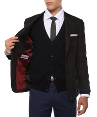 The Ares Plaid Slim Fit Mens Blazer - FHYINC best men's suits, tuxedos, formal men's wear wholesale