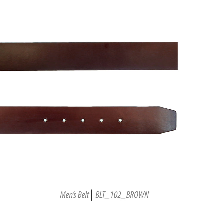 Ferrecci Mens 100% Genuine 102 Brown Leather Belt - One size Fits All - FHYINC best men's suits, tuxedos, formal men's wear wholesale