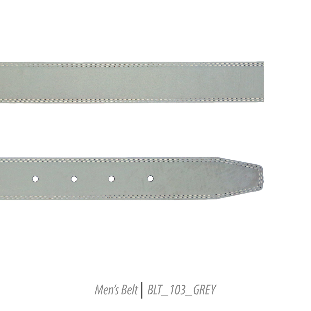 Ferrecci Mens 100% Genuine 103 Grey Leather Belt - One size Fits All - FHYINC best men's suits, tuxedos, formal men's wear wholesale
