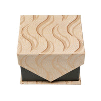 Men's Tan-Brown Wavy Pattern Design 4-pc Necktie Box Set - FHYINC best men's suits, tuxedos, formal men's wear wholesale