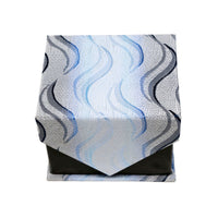 Men's Blue-Grey Wavy Pattern Design 4-pc Necktie Box Set - FHYINC best men's suits, tuxedos, formal men's wear wholesale
