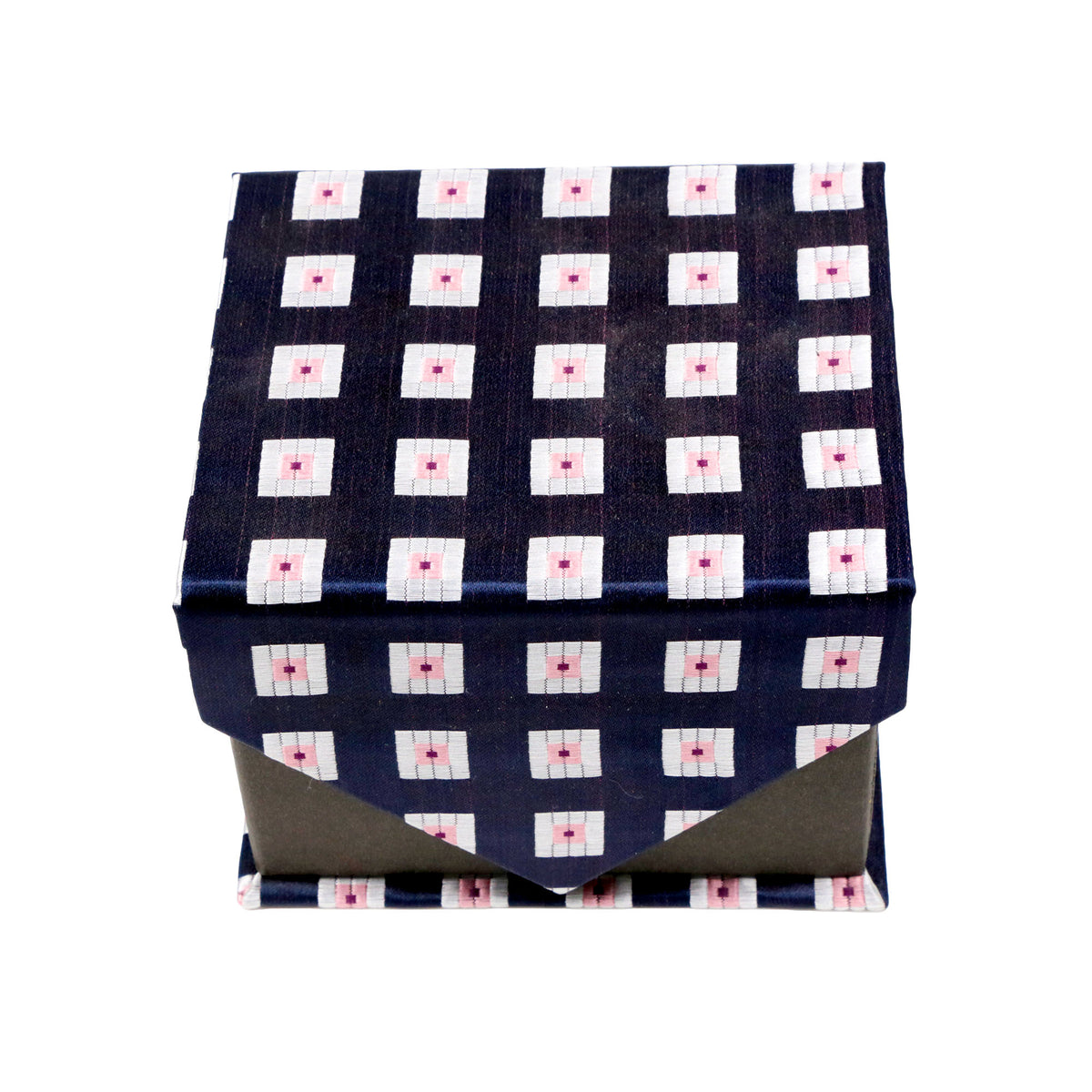 Men's Purple Boxy Geometric Pattern Design 4-pc Necktie Box Set - FHYINC best men's suits, tuxedos, formal men's wear wholesale