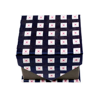 Men's Purple Boxy Geometric Pattern Design 4-pc Necktie Box Set - FHYINC best men's suits, tuxedos, formal men's wear wholesale