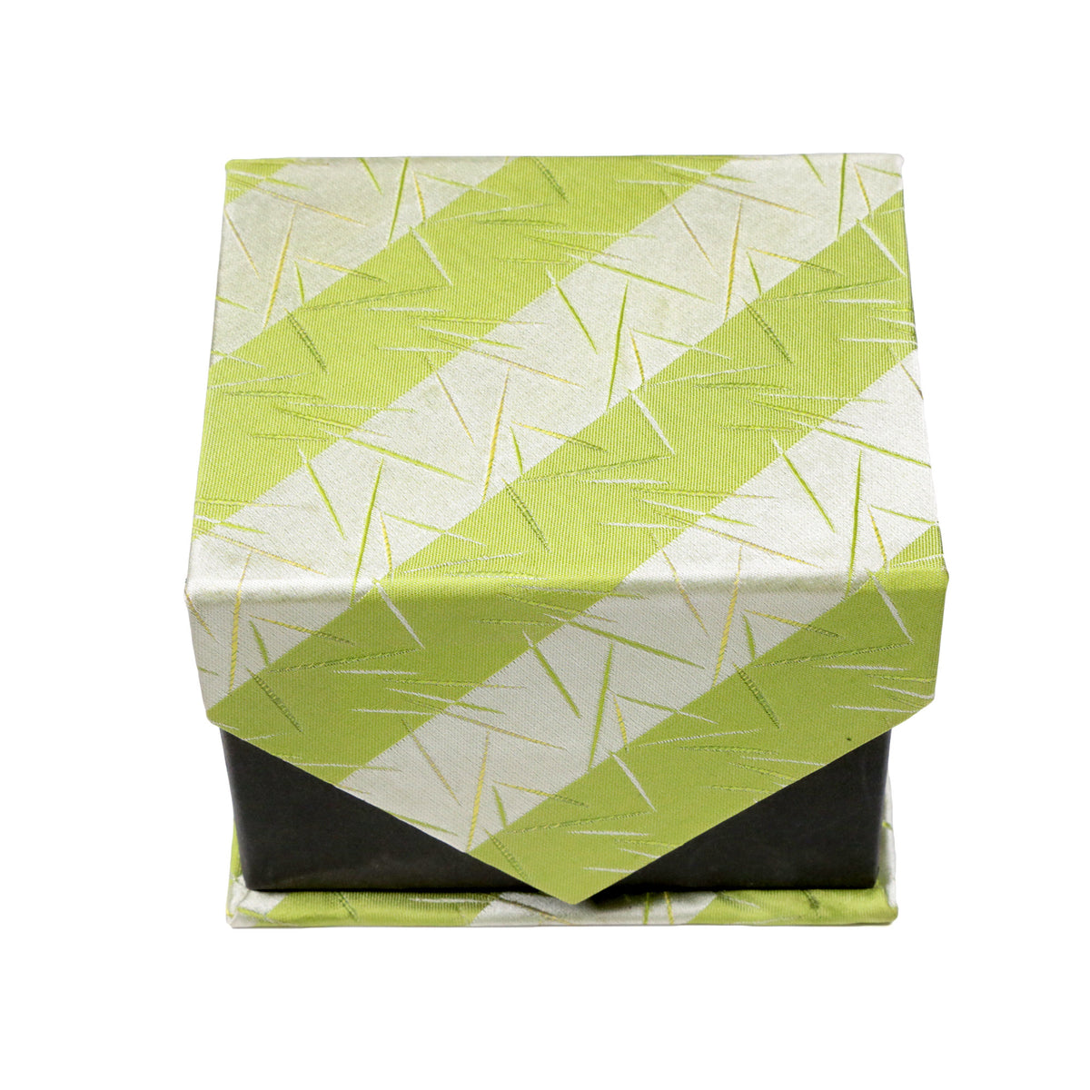 Men's Green-Silver Scattered Striped Design 4-pc Necktie Box Set - FHYINC best men's suits, tuxedos, formal men's wear wholesale