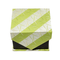 Men's Green-Silver Scattered Striped Design 4-pc Necktie Box Set - FHYINC best men's suits, tuxedos, formal men's wear wholesale