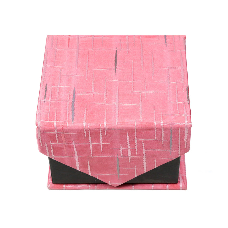 Men's Pink-Silver Scattered Pattern Design 4-pc Necktie Box Set - FHYINC best men's suits, tuxedos, formal men's wear wholesale