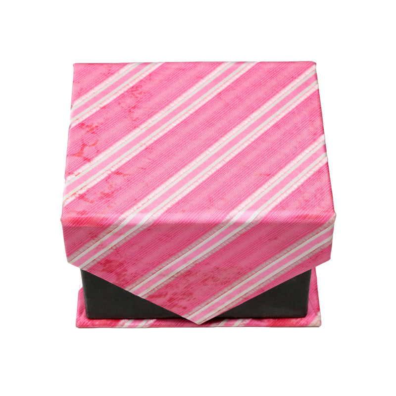 Men's Pink-Pink Striped Pattern Design 4-pc Necktie Box Set - FHYINC best men's suits, tuxedos, formal men's wear wholesale