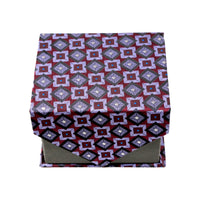 Men's Purple Squared Pattern Design 4-pc Necktie Box Set - FHYINC best men's suits, tuxedos, formal men's wear wholesale