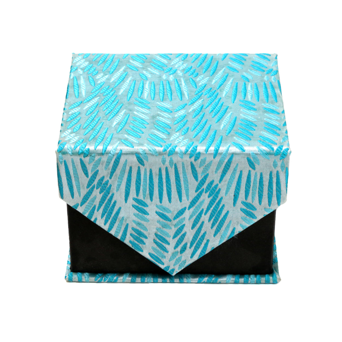 Men's Blue-Turquoise Organic Scattered Design 4-pc Necktie Box Set - FHYINC best men's suits, tuxedos, formal men's wear wholesale