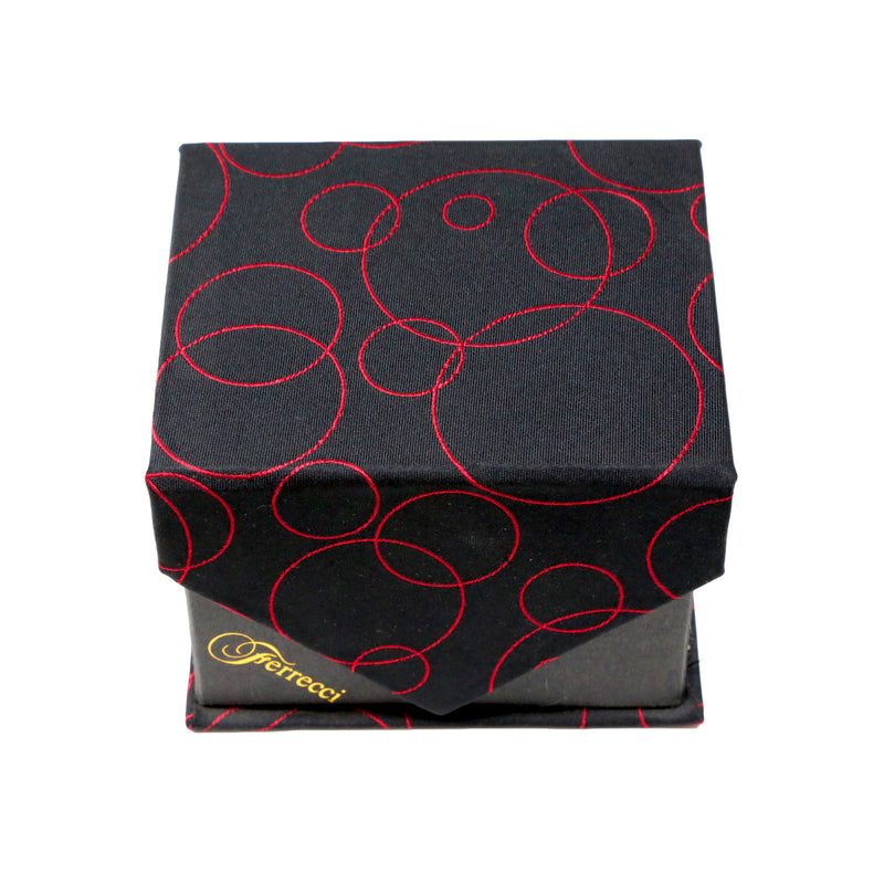 Men's Black-Red Bubbly Pattern Design 4-pc Necktie Box Set - FHYINC best men's suits, tuxedos, formal men's wear wholesale