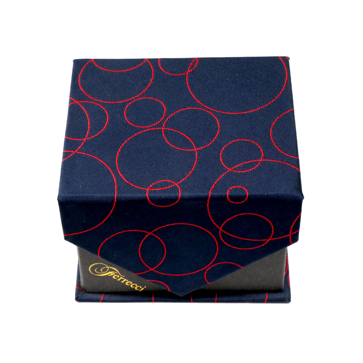 Men's Navy-Red Bubbly Pattern Design 4-pc Necktie Box Set - FHYINC best men's suits, tuxedos, formal men's wear wholesale