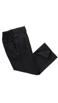 Ezra Black Regular Fit Boys Dress Pants - FHYINC best men's suits, tuxedos, formal men's wear wholesale