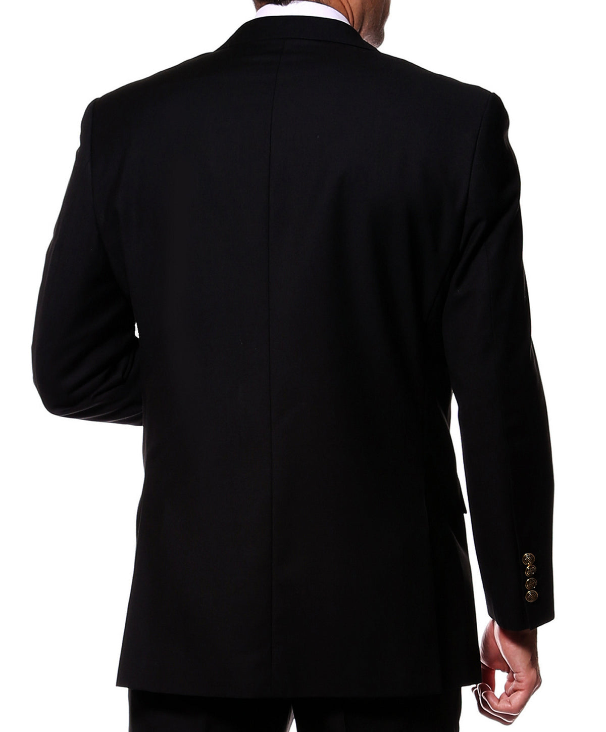 Black Gold Button Regular Fit Blazer - FHYINC best men's suits, tuxedos, formal men's wear wholesale
