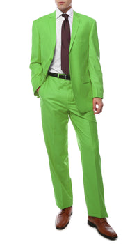 Premium FE28001 Apple Green Regular Fit Suit - FHYINC best men's suits, tuxedos, formal men's wear wholesale