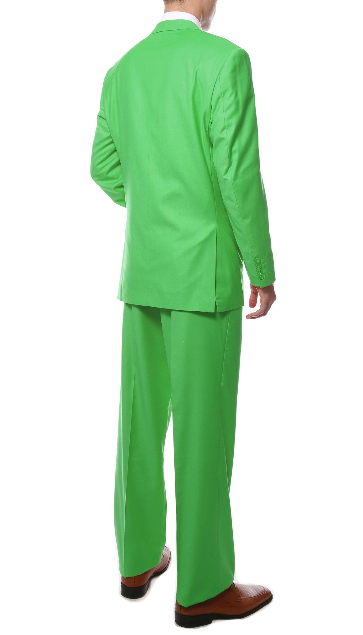 Premium FE28001 Lime Green Regular Fit Suit - FHYINC best men's suits, tuxedos, formal men's wear wholesale