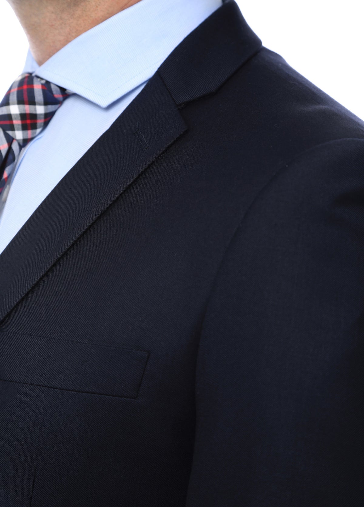 Finn Gold Button Slim Fit Navy Blazer - FHYINC