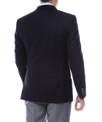Finn Gold Button Slim Fit Navy Blazer - FHYINC