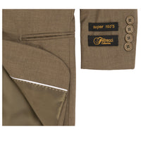 Boys Premium Brown Green 2pc Suit - FHYINC best men's suits, tuxedos, formal men's wear wholesale