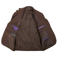 Boys Premium Chocolate Brown 3pc Vested Suit - FHYINC best men's suits, tuxedos, formal men's wear wholesale