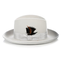 Premium Light Grey Godfather Hat - FHYINC best men's suits, tuxedos, formal men's wear wholesale