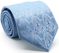 Mens Dads Classic Blue Paisley Pattern Business Casual Necktie & Hanky Set GO-9 - FHYINC best men's suits, tuxedos, formal men's wear wholesale