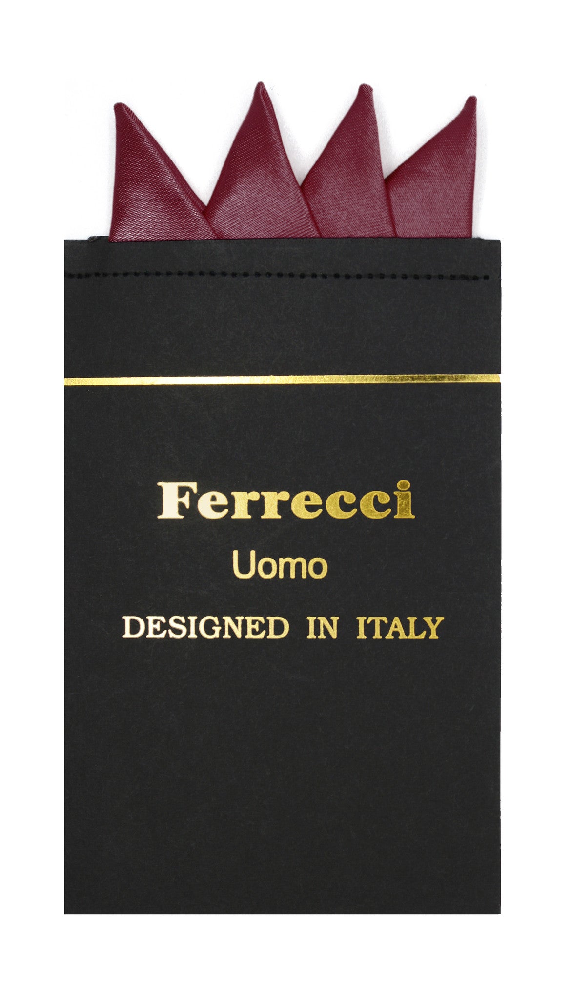 Pre-Folded Microfiber Burgundy Handkerchief Pocket Square - FHYINC best men's suits, tuxedos, formal men's wear wholesale