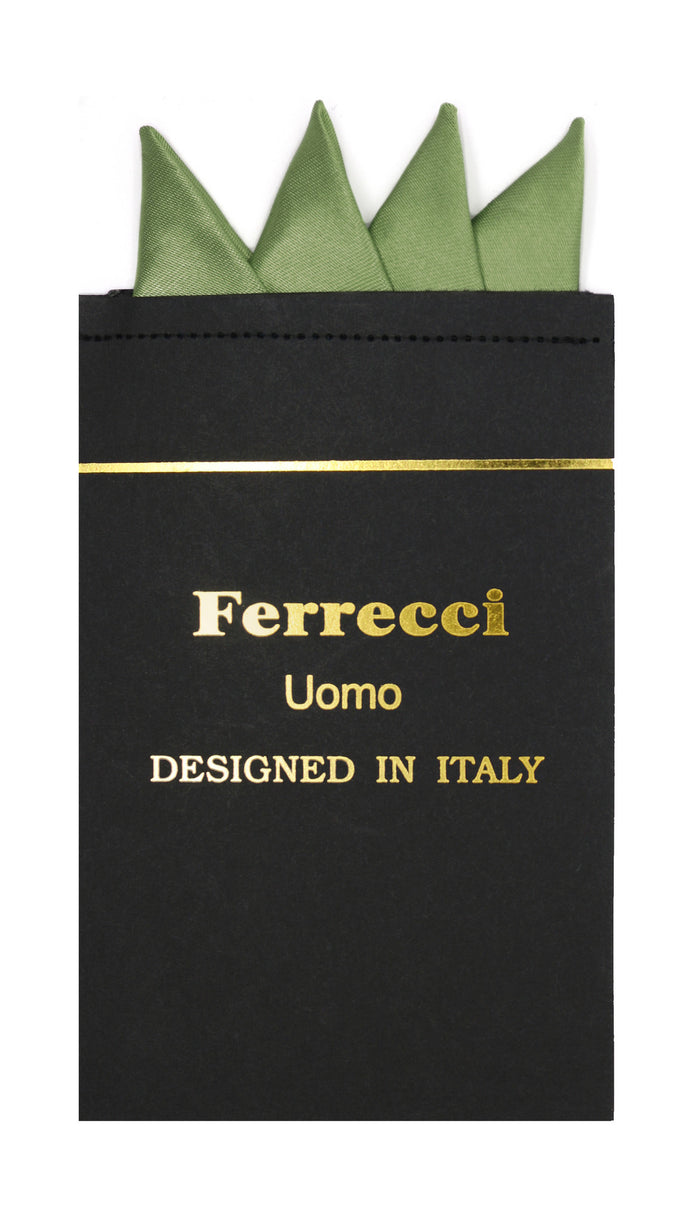 Pre-Folded Microfiber Hunter Green Handkerchief Pocket Square - FHYINC best men's suits, tuxedos, formal men's wear wholesale