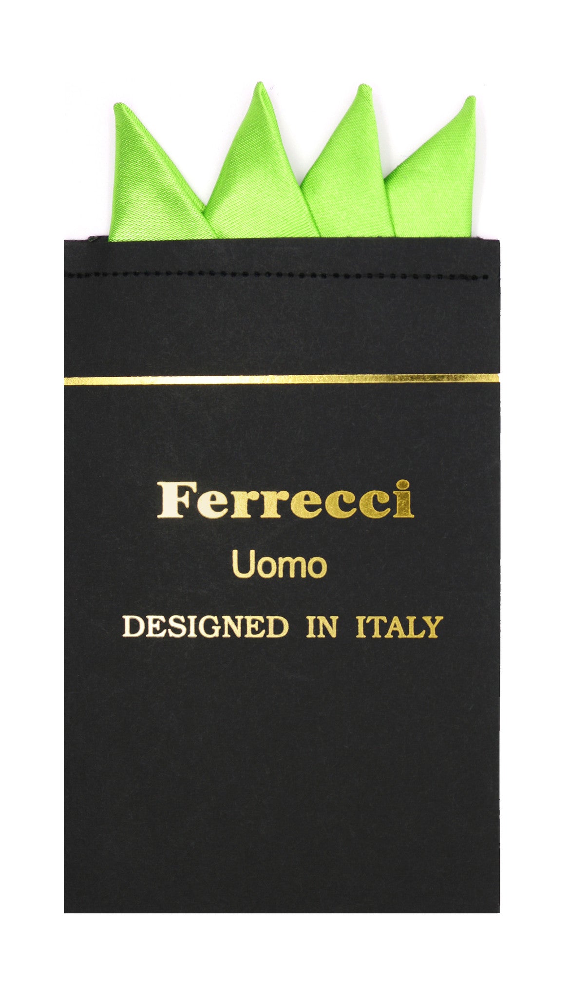 Pre-Folded Microfiber Lime Green Handkerchief Pocket Square - FHYINC best men's suits, tuxedos, formal men's wear wholesale