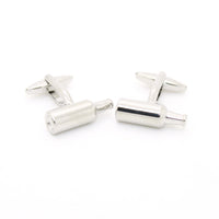 Silvertone Bottle Cuff Links With Jewelry Box - FHYINC
