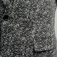 Chicago Slim Fit Black & White Spotted Notch Lapel Suit - FHYINC best men's suits, tuxedos, formal men's wear wholesale