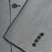 Men's Stanford Slim Fit Houndstooth Peak Lapel 2pc Suit - FHYINC best men's suits, tuxedos, formal men's wear wholesale