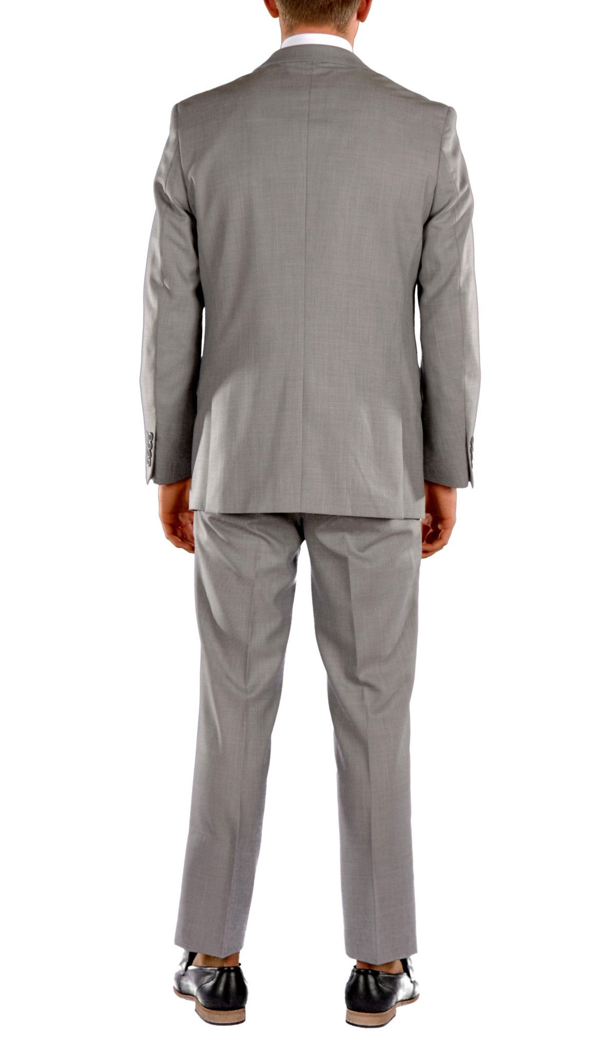 Light Grey Slim Fit Suit - 3PC - JAX - FHYINC best men's suits, tuxedos, formal men's wear wholesale