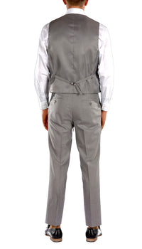 Light Grey Slim Fit Suit - 3PC - JAX - FHYINC best men's suits, tuxedos, formal men's wear wholesale