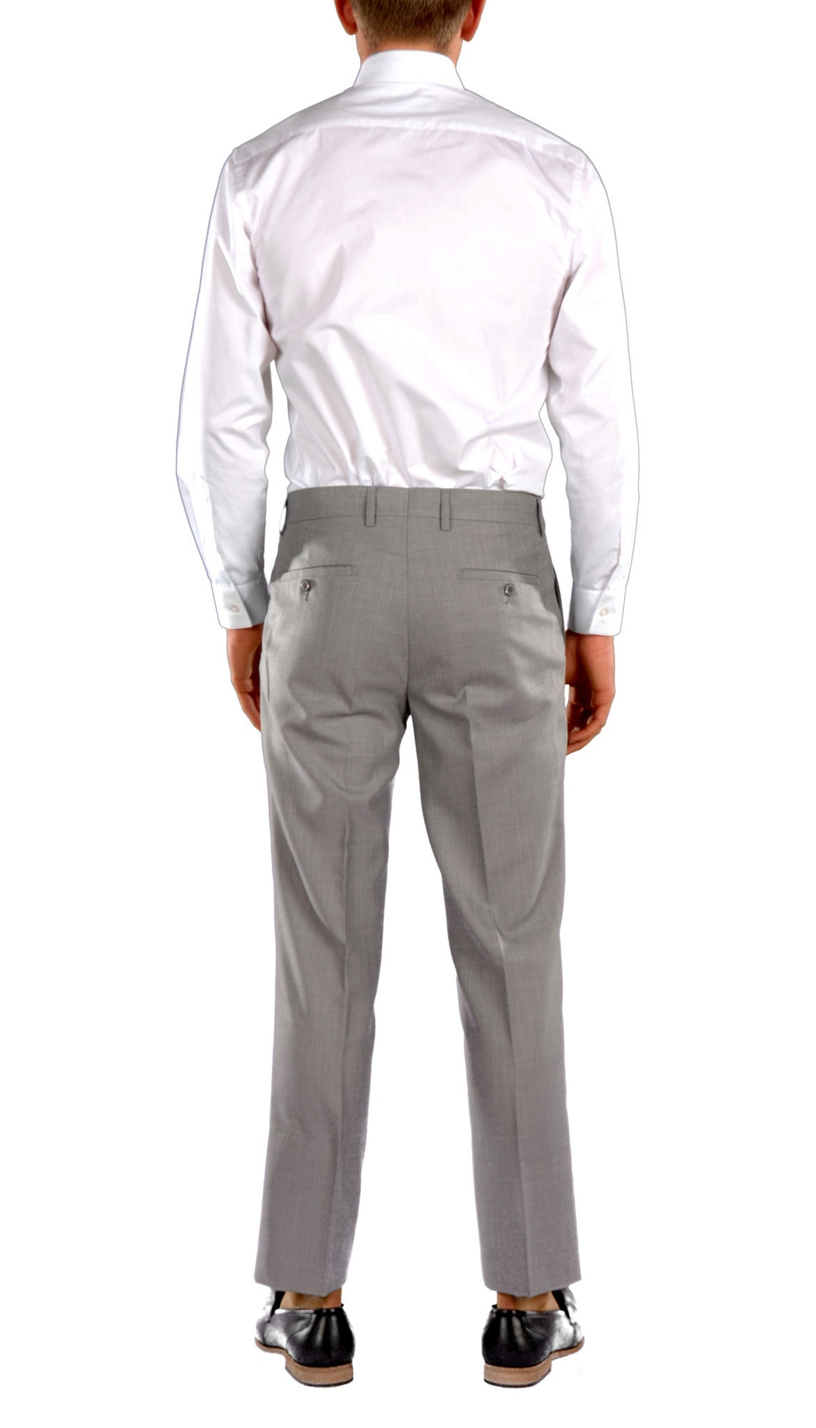 Light Grey Slim Fit Suit - 3PC - JAX - FHYINC best men's suits, tuxedos, formal men's wear wholesale