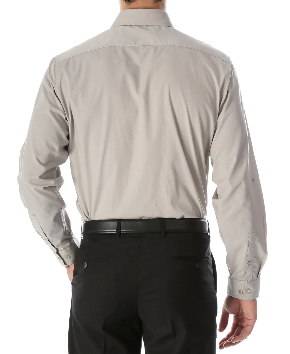 Leo Mens Grey Slim Fit Cotton Dress Shirt - FHYINC best men's suits, tuxedos, formal men's wear wholesale