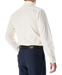 Leo Mens Off White Slim Fit Cotton Dress Shirt - FHYINC best men's suits, tuxedos, formal men's wear wholesale
