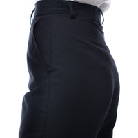 Womens 2789 Navy Elastic Waistband Dress Pants - FHYINC best men's suits, tuxedos, formal men's wear wholesale
