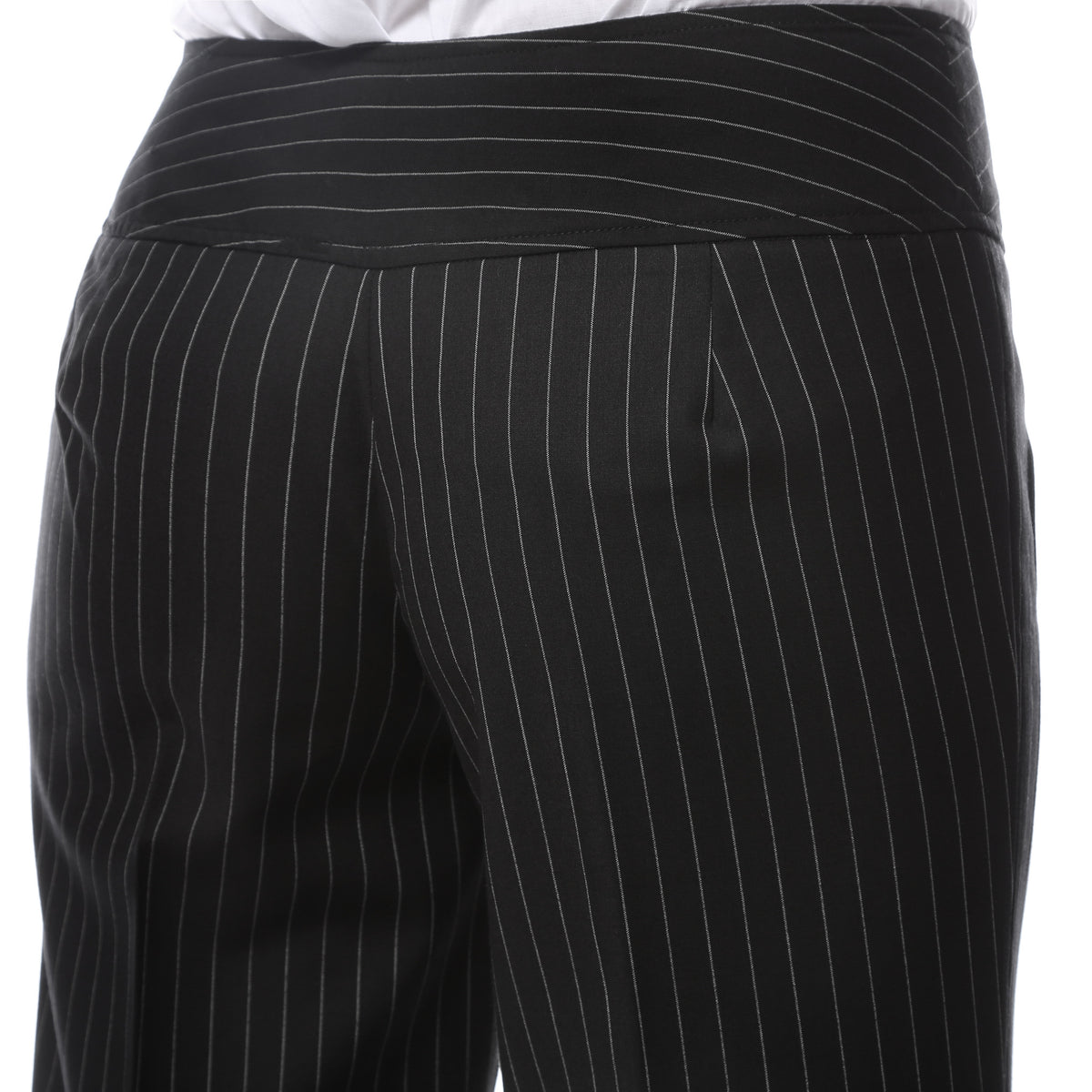 Womens 2789 Black Pinstripe Dress Pants - FHYINC best men's suits, tuxedos, formal men's wear wholesale