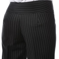 Womens 2789 Black Pinstripe Dress Pants - FHYINC best men's suits, tuxedos, formal men's wear wholesale