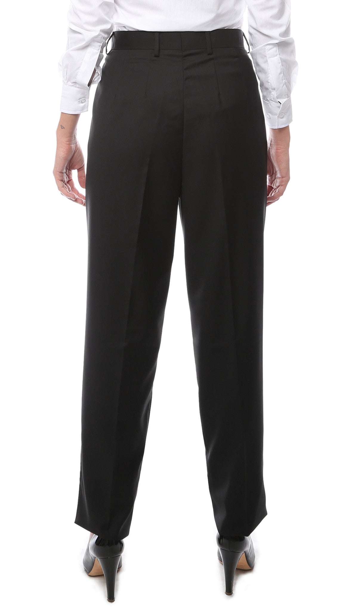 Womens G316 Black Dress Pants - FHYINC best men's suits, tuxedos, formal men's wear wholesale